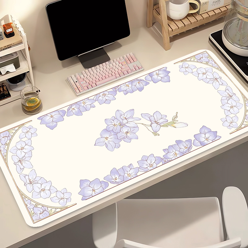 Yellow Desk Setup - Mouse Pad Gamer Estendido para PC,