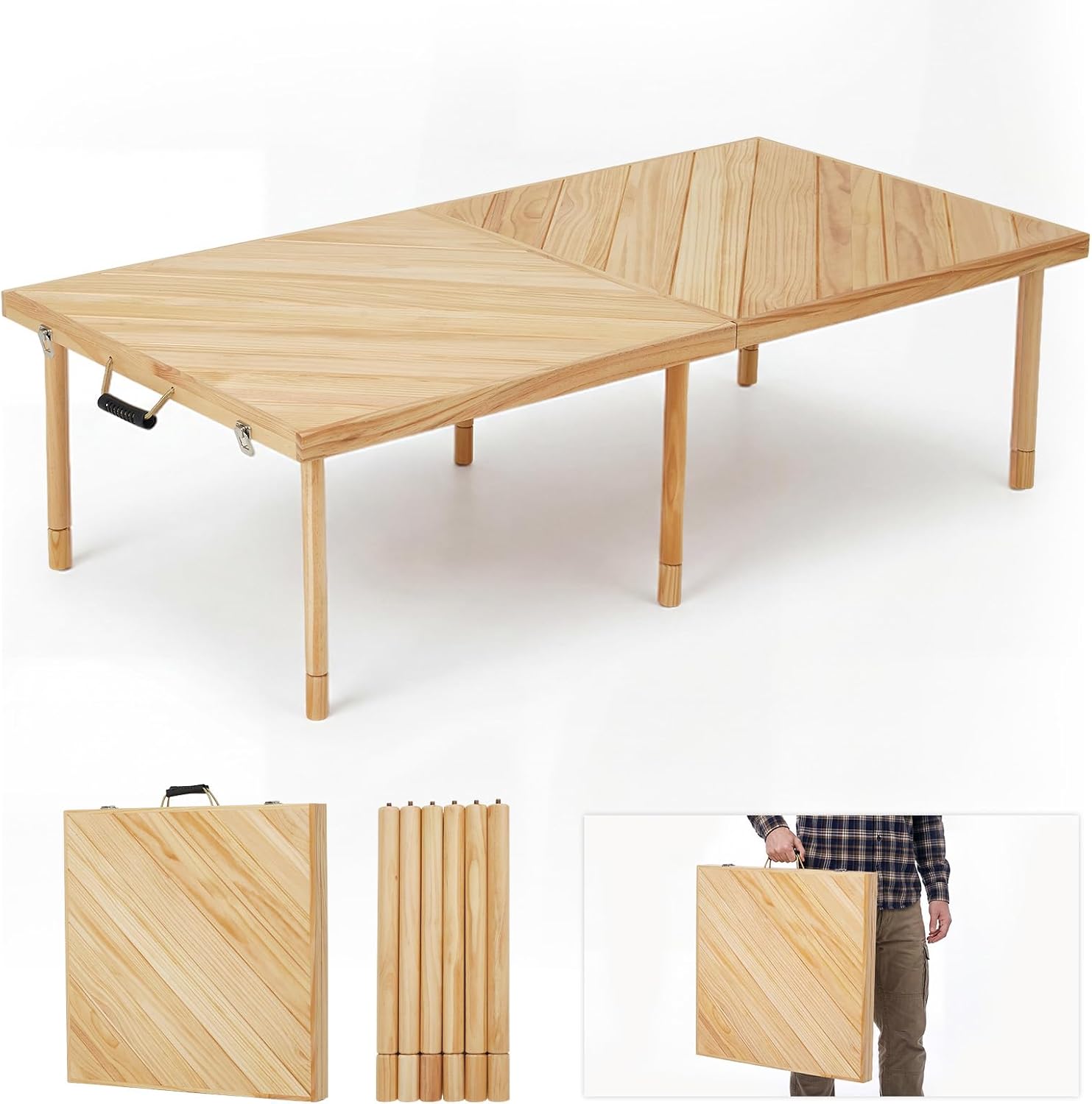 Desk Setup Pegboard - Mesa de Piquenique Dobrável para Exterior