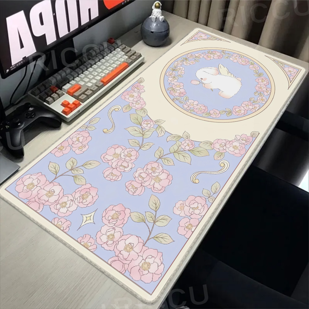Yellow Desk Setup - Computador Gaming Mouse Pad, Planta Verde