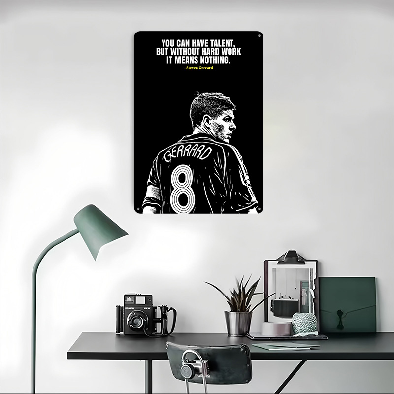 Poster Metálico com Citação de - Desk Setup Poster avaliação e preço