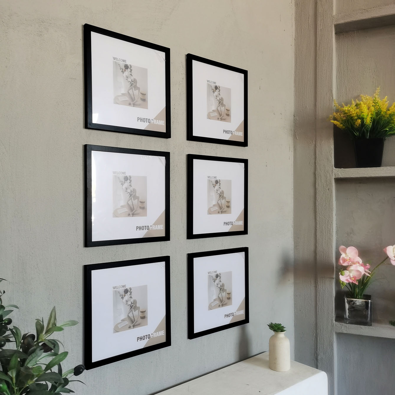 3 pçs molduras quadradas de ma - Desk Setup Poster avaliação e preço