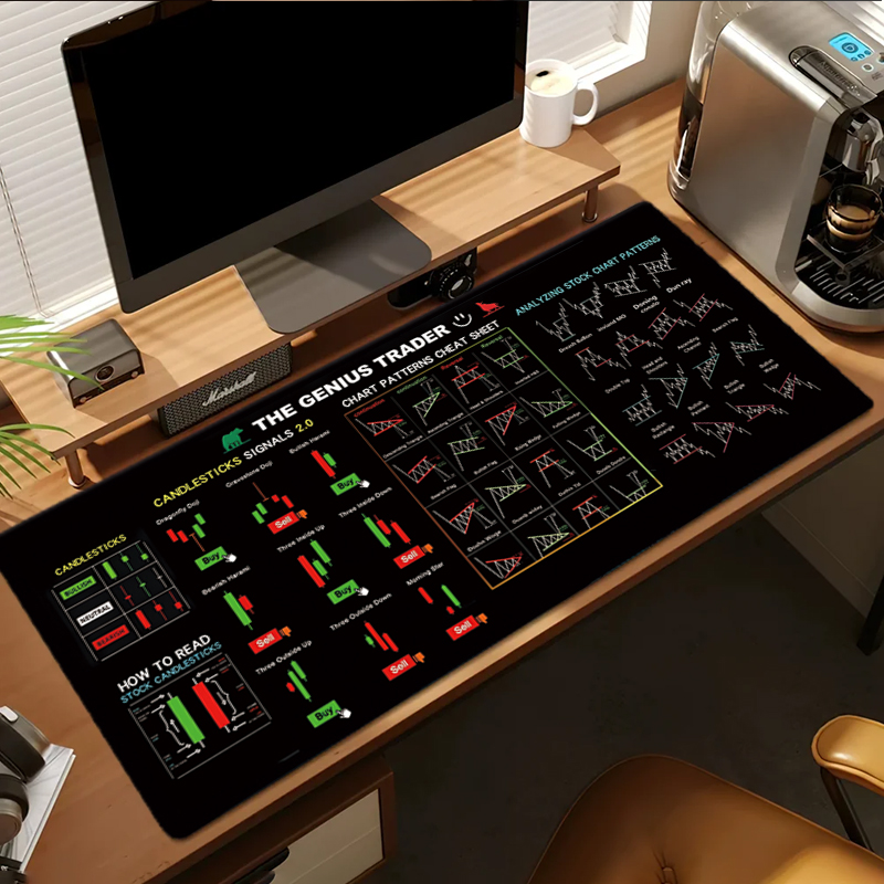 Exco stock market trader mouse - Desk Setup Rug avaliação e preço