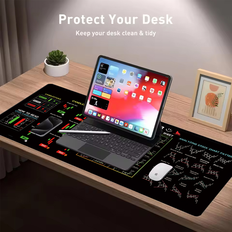 Exco stock market trader mouse - Desk Setup Rug avaliação e preço