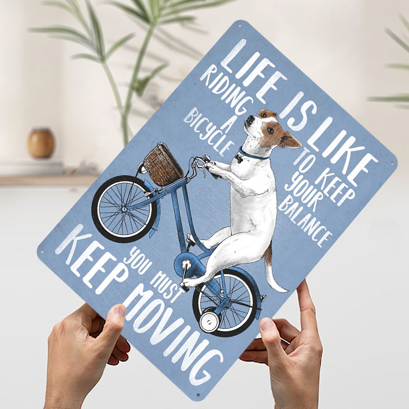 A Vida É Como Andar de Bicicle - Desk Setup Poster avaliação e preço