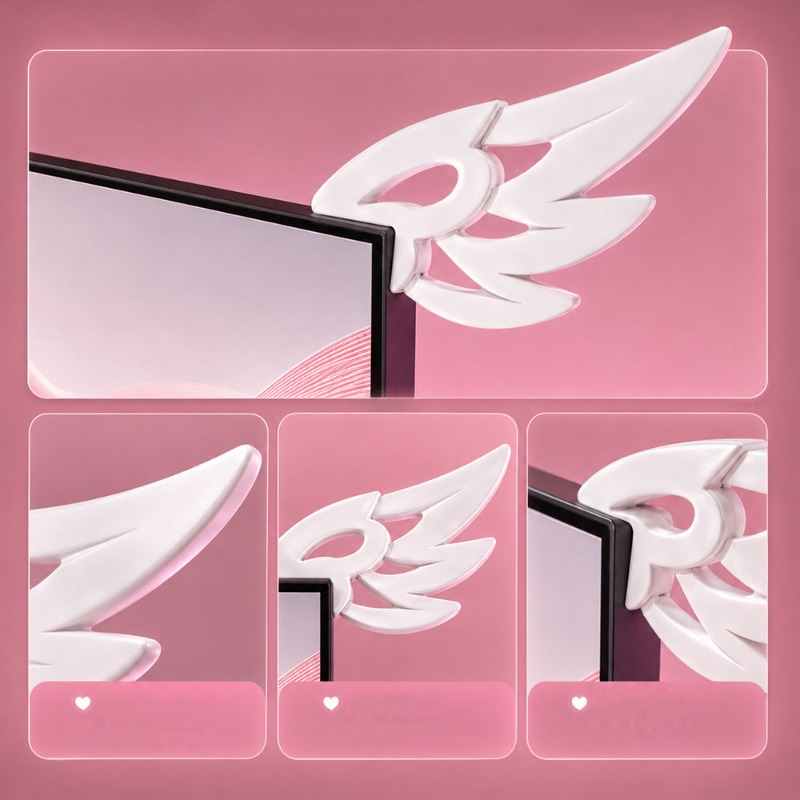 Decoração Kawaii 3D com Asas p - Desk Setup No Monitor avaliação e preço
