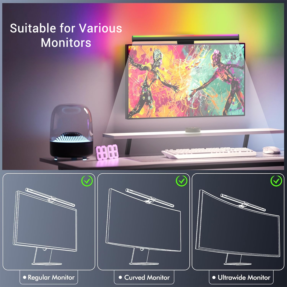 Barra de Luz para Monitor de C - Desk Setup No Monitor avaliação e preço