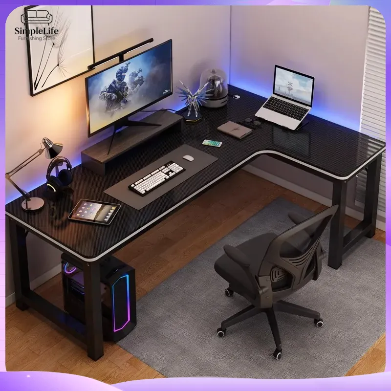 Mesa de Canto para Jogos, Mesa - Desk Setup For Laptop And Monitor avaliação e preço