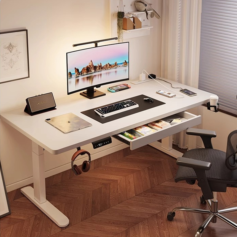 Mesa Elétrica Moderna com Dois - Desk Setup Ergonomics avaliação e preço