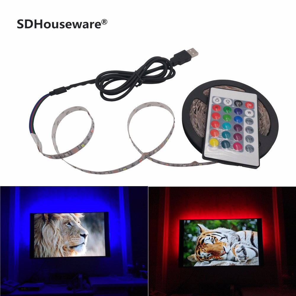 Fita de LED USB 2835SMD DC5V F - Desk Setup Background avaliação e preço