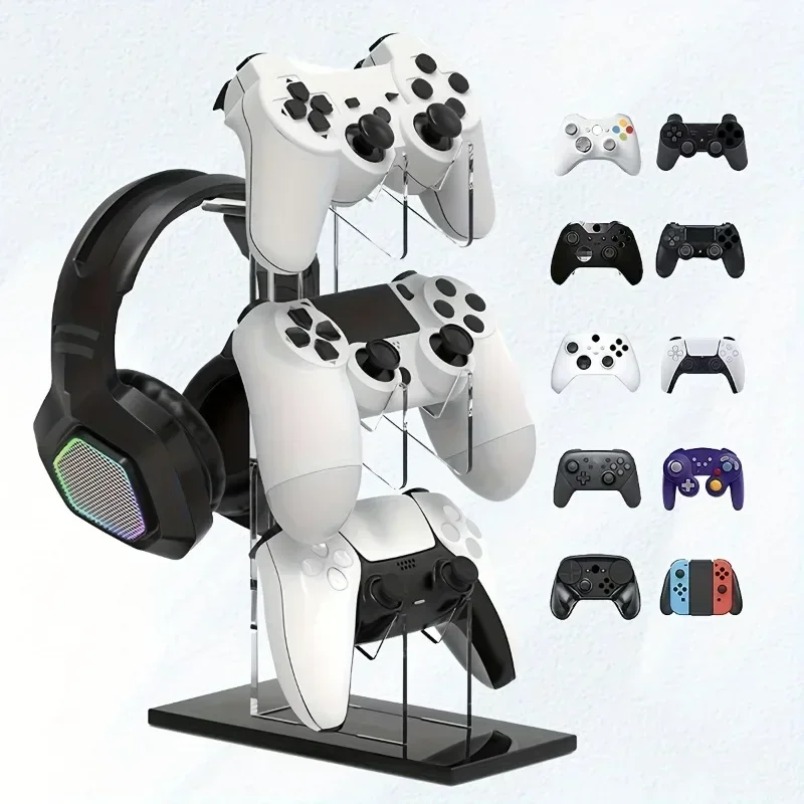 Suporte para Controle com 3 Ní - Desk Setup Headphones avaliação e preço