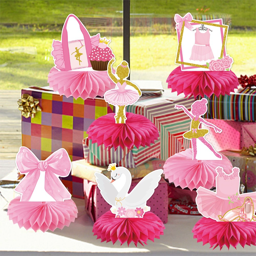 9 pçs arco rosa ballet tema de - Desk Setup Background avaliação e preço