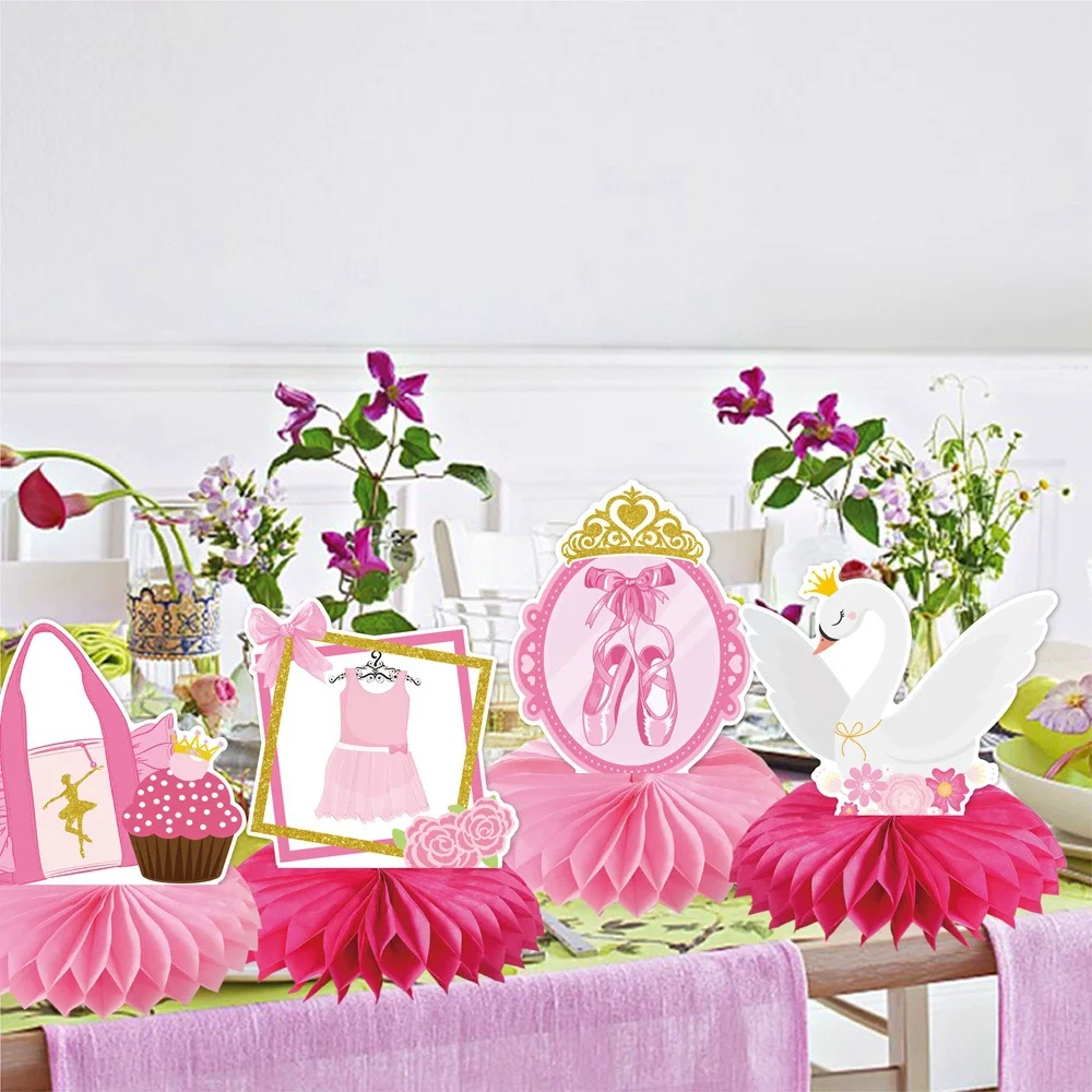9 pçs arco rosa ballet tema de - Desk Setup Background avaliação e preço