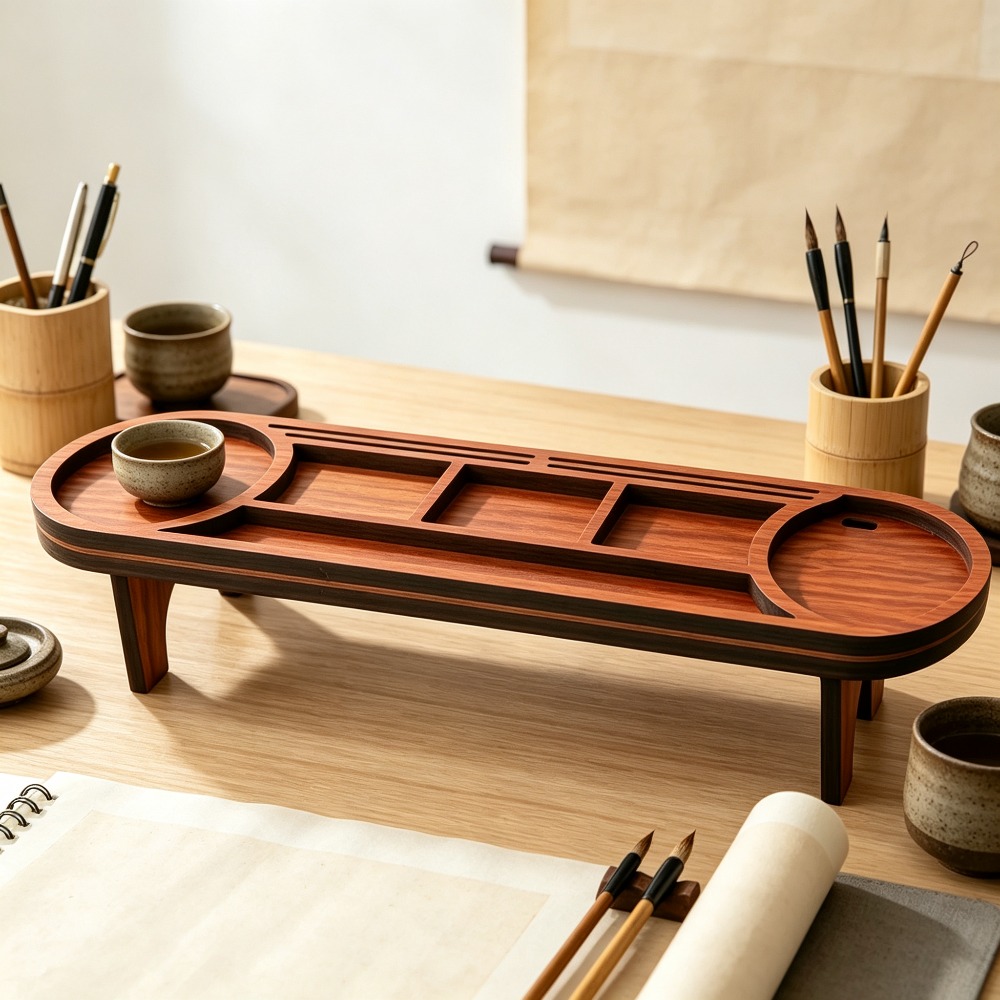 Organizador de Mesa de Madeira - Desk Setup Home avaliação e preço