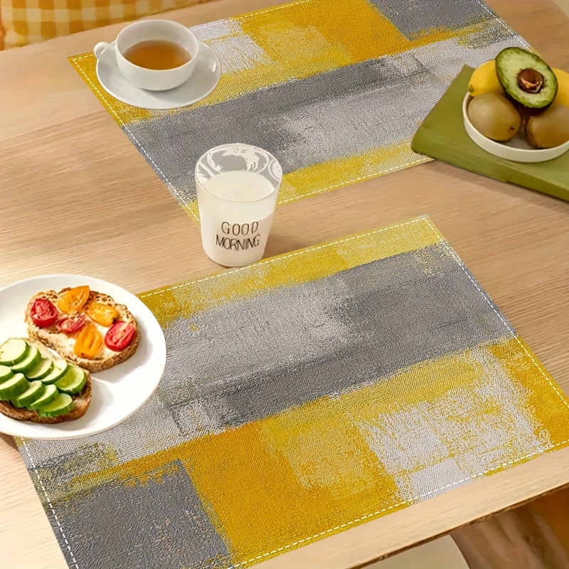 Sousplat VIKAMA Amarelo e Cinz - Yellow Desk Setup avaliação e preço