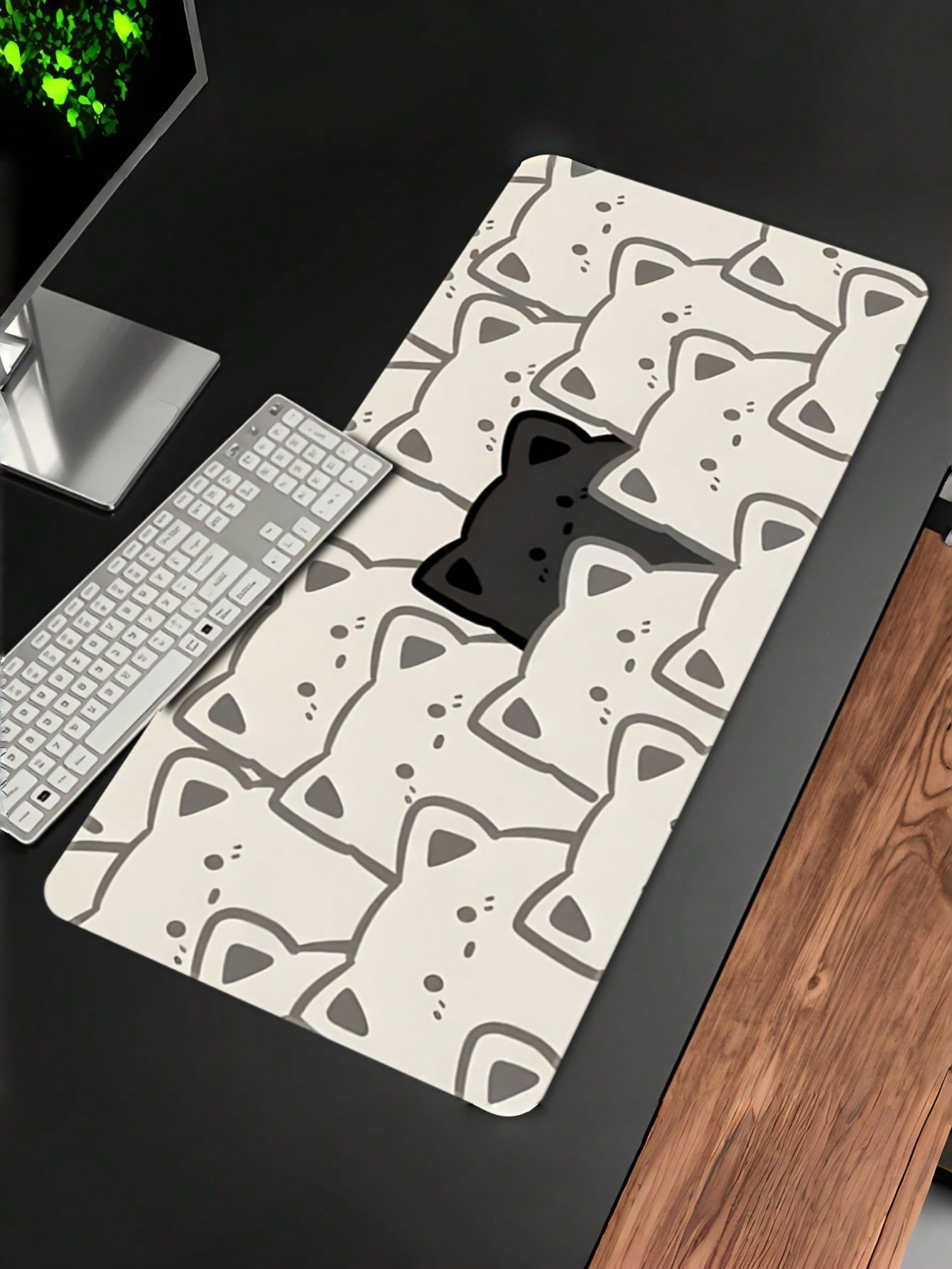 Mouse Pad Grande de Alta Quali - Desk Setup Black And White avaliação e preço