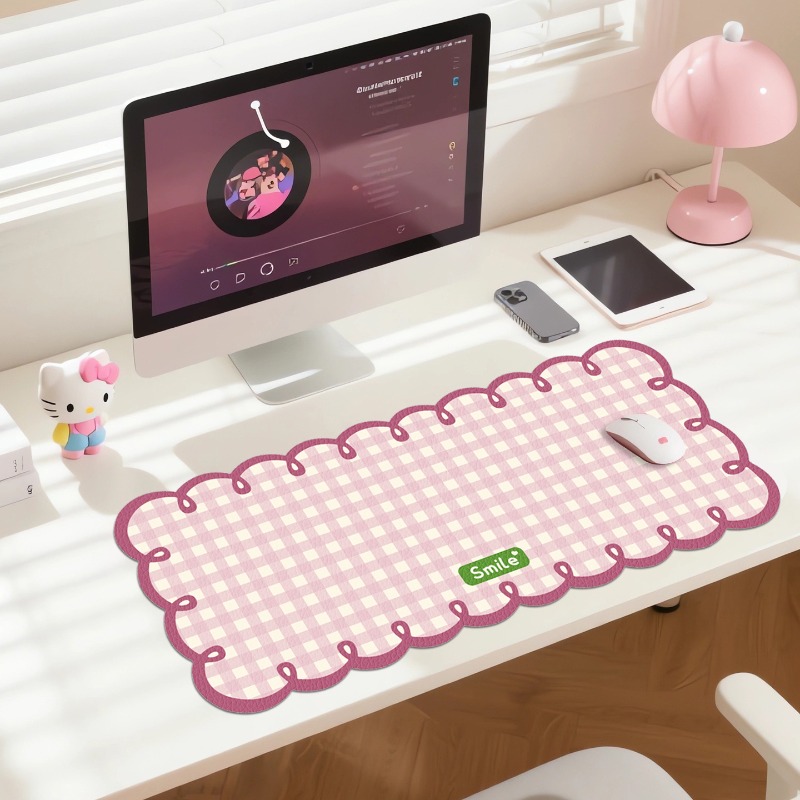 Mouse pad xadrez grande rosa a - Yellow Desk Setup avaliação e preço