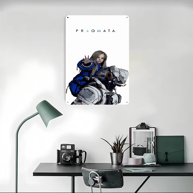 Placa de Metal Personalizada c - Desk Setup Poster avaliação e preço