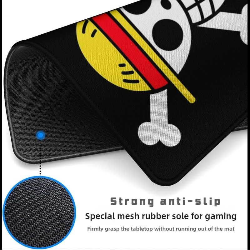 Mouse pad de caveira luffy, pe - Desk Setup Rug avaliação e preço