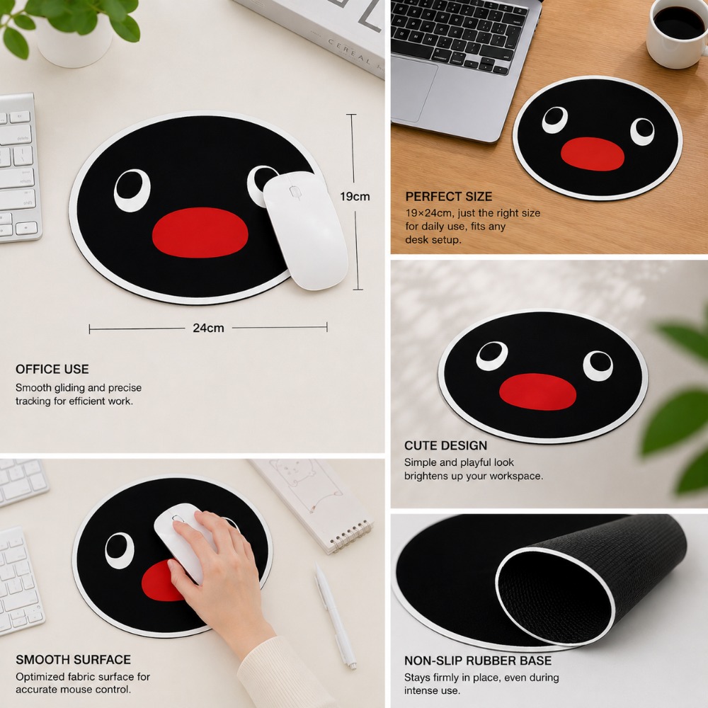 Mouse Pad de Pinguim Fofo com  - Desk Setup Rug avaliação e preço