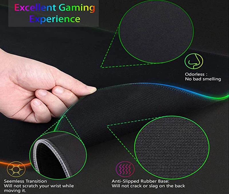 Mouse Pad RGB XXL HD Grande Pr - Desk Setup Pc And Laptop avaliação e preço